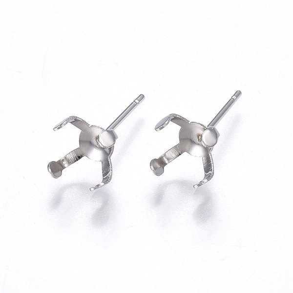 PandaHall 304 Stainless Steel Stud Earring Findings, Stainless Steel Color, 7x7mm, Pin: 0.8mm 304 Stainless Steel Others
PandaHall 304 Stainless Steel Stud Earring Findings, Stainless Steel Color, 7x7mm, Pin: 0.8mm 304 Stainless Steel Others