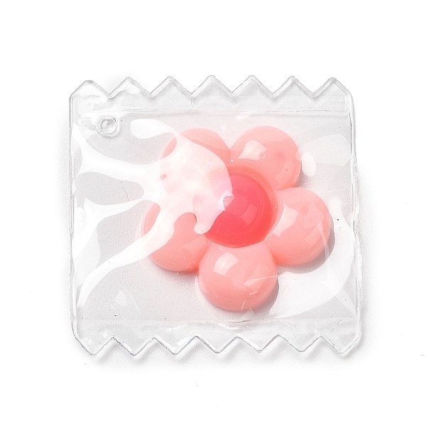 PandaHall Cute Plastic Pendants, with Resin Cabochon Inside, Candy Charms, Flower, 29~29.5x29~29.5x5~6mm, Hole: 1mm Plastic Flower
PandaHall Cute Plastic Pendants, with Resin Cabochon Inside, Candy Charms, Flower, 29~29.5x29~29.5x5~6mm, Hole: 1mm Plastic Flower