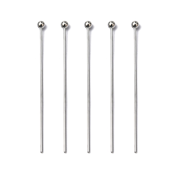 PandaHall Brass Ball Head pins, Cadmium Free & Lead Free, Platinum, 30x0.5mm, 24 Gauge, Head: 2mm, about 510pcs/50g Brass
PandaHall Brass Ball Head pins, Cadmium Free & Lead Free, Platinum, 30x0.5mm, 24 Gauge, Head: 2mm, about 510pcs/50g Brass