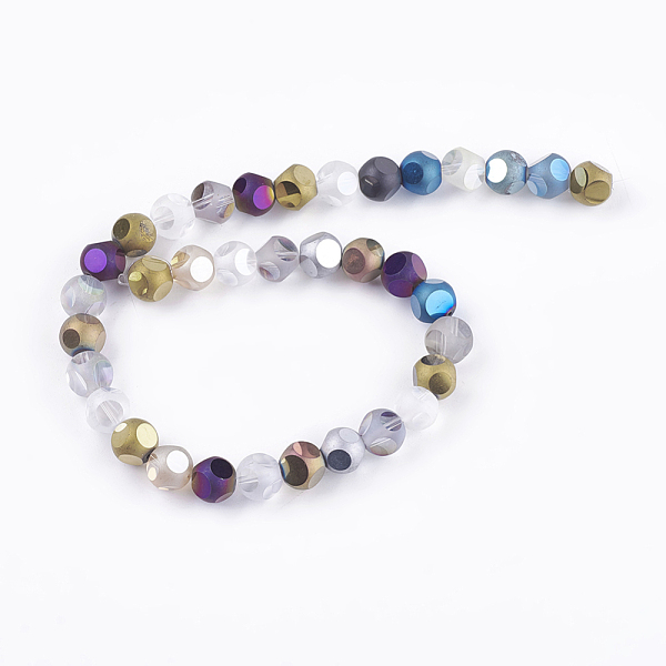 PandaHall Electroplate Glass Beads Strands, Frosted, Faceted, Round, Colorful, 10mm, Hole: 1mm, about 35pcs/strand, 13.1 inch Glass Round
PandaHall Electroplate Glass Beads Strands, Frosted, Faceted, Round, Colorful, 10mm, Hole: 1mm, about 35pcs/strand, 13.1 inch Glass Round