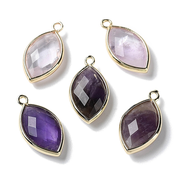 PandaHall Natural Amethyst Pendants, with Platinum Brass Edge, Faceted, Horse Eye, 22x12x5.5mm, Hole: 1.8mm Amethyst Eye
PandaHall Natural Amethyst Pendants, with Platinum Brass Edge, Faceted, Horse Eye, 22x12x5.5mm, Hole: 1.8mm Amethyst Eye