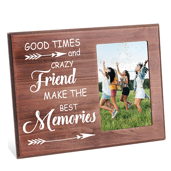 PandaHall MDF Wood Photo Frames, for Tabletop Display Photo Frame, Rectangle, Word, 195x255x12mm Wood Word
PandaHall MDF Wood Photo Frames, for Tabletop Display Photo Frame, Rectangle, Word, 195x255x12mm Wood Word