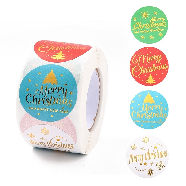 PandaHall Christmas Themed Flat Round Roll Stickers, Self-Adhesive Paper Gift Tag Stickers, for Party, Decorative Presents, Mixed Color..., Multicolor
PandaHall Christmas Themed Flat Round Roll Stickers, Self-Adhesive Paper Gift Tag Stickers, for Party, Decorative Presents, Mixed Color..., Multicolor
