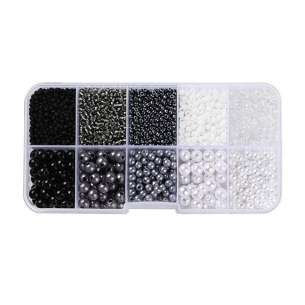 PandaHall DIY 10 Grids ABS Plastic & Glass Seed Beads Jewelry Making Finding Beads Kits, Round & Rondelle, Black, 2~6x1.5~5.5mm, Hole...
PandaHall DIY 10 Grids ABS Plastic & Glass Seed Beads Jewelry Making Finding Beads Kits, Round & Rondelle, Black, 2~6x1.5~5.5mm, Hole...