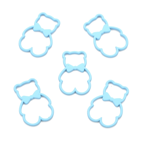 PandaHall Spray Painted Alloy Pendents, Bear with Bowknot, Light Sky Blue, 22x15x1.5mm, Hole: 6x9mm Alloy Bear
PandaHall Spray Painted Alloy Pendents, Bear with Bowknot, Light Sky Blue, 22x15x1.5mm, Hole: 6x9mm Alloy Bear
