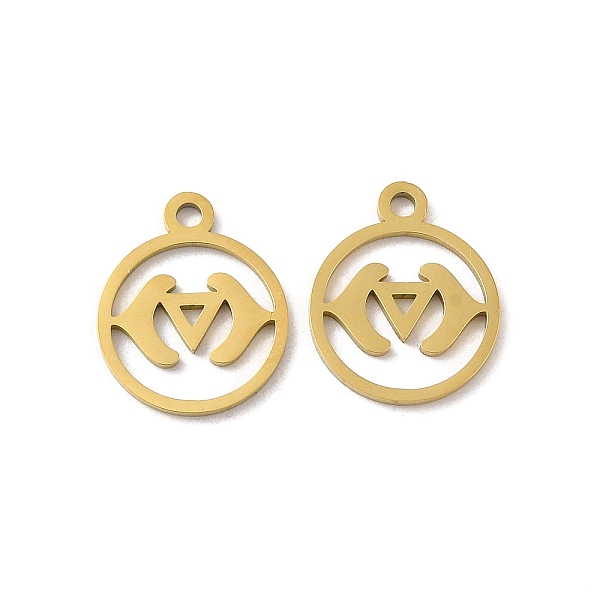 PandaHall Ion Plating(IP) 304 Stainless Steel Charms, Laser Cut, Chakra Ajna Charm, Golden, 14.5x12x1mm, Hole: 1.4mm 304 Stainless Steel...
PandaHall Ion Plating(IP) 304 Stainless Steel Charms, Laser Cut, Chakra Ajna Charm, Golden, 14.5x12x1mm, Hole: 1.4mm 304 Stainless Steel...