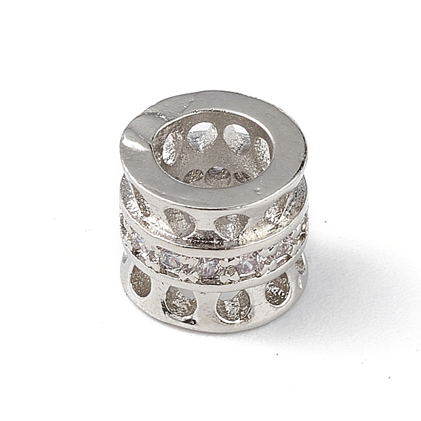 PandaHall Rack Plating Brass Micro Pave Clear Cubic Zirconia European Style Beads, Large Hole Bead, Cadmium Free & Lead Free, Long-Lasting...
PandaHall Rack Plating Brass Micro Pave Clear Cubic Zirconia European Style Beads, Large Hole Bead, Cadmium Free & Lead Free, Long-Lasting...