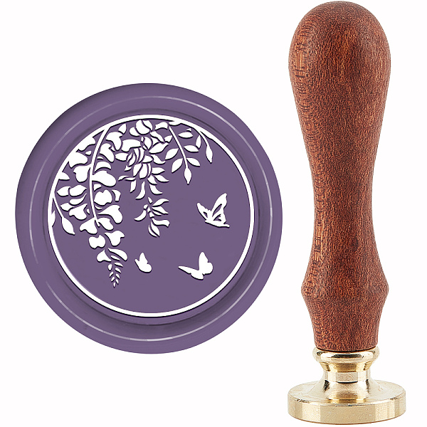 PandaHall CRASPIRE Wisteria Wax Seal Stamp Butterfly Sealing Wax Stamps 30mm Vintage Removable Brass Stamp Head with Wood Handle for...
PandaHall CRASPIRE Wisteria Wax Seal Stamp Butterfly Sealing Wax Stamps 30mm Vintage Removable Brass Stamp Head with Wood Handle for...