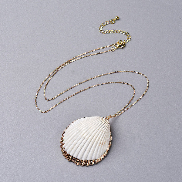 PandaHall Shell Pendants Necklaces and Choker Necklaces Sets, with 304 Stainless Steel Findings, Brass Cable Chains and Korean Waxed...
PandaHall Shell Pendants Necklaces and Choker Necklaces Sets, with 304 Stainless Steel Findings, Brass Cable Chains and Korean Waxed...