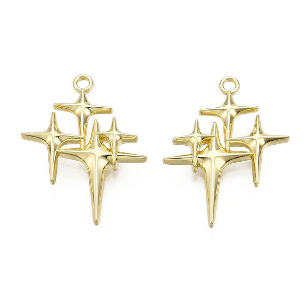 PandaHall Rack Plating Alloy Pendants, Cadmium Free & Lead Free, Star, Golden, 29.5x23x3.2mm, Hole: 1.8mm Alloy Star
PandaHall Rack Plating Alloy Pendants, Cadmium Free & Lead Free, Star, Golden, 29.5x23x3.2mm, Hole: 1.8mm Alloy Star