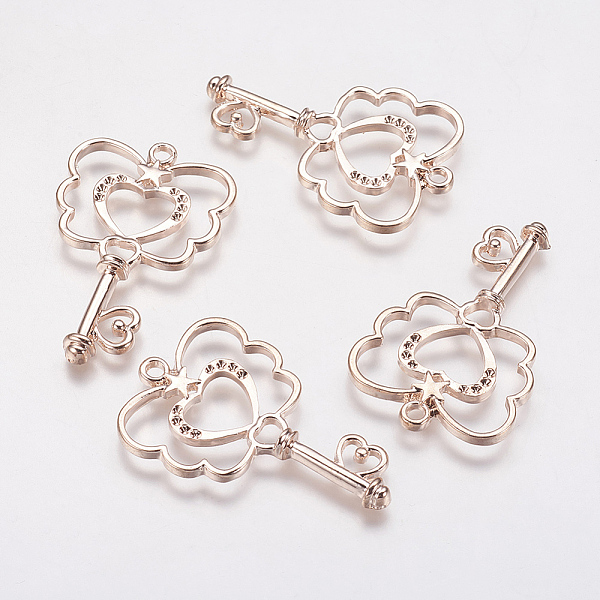 PandaHall Alloy Open Back Bezel Pendants, For DIY UV Resin, Epoxy Resin, Pressed Flower Jewelry, Key, Rose Gold, Fit for 1mm Rhinestone...
PandaHall Alloy Open Back Bezel Pendants, For DIY UV Resin, Epoxy Resin, Pressed Flower Jewelry, Key, Rose Gold, Fit for 1mm Rhinestone...