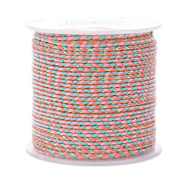 PandaHall 4-Ply Polycotton Cord, Handmade Macrame Cotton Rope, with Gold Wire, for String Wall Hangings Plant Hanger, DIY Craft String..., Pink
PandaHall 4-Ply Polycotton Cord, Handmade Macrame Cotton Rope, with Gold Wire, for String Wall Hangings Plant Hanger, DIY Craft String..., Pink