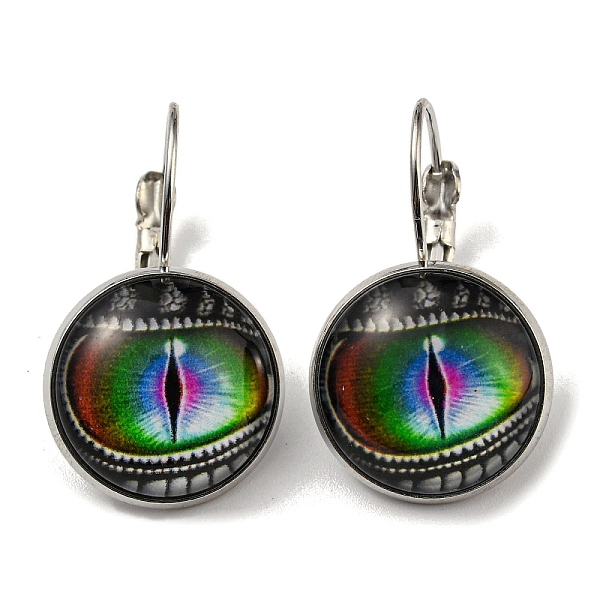 PandaHall Dragon Eye Glass Leverback Earrings with Brass Earring Pins, Green, 29mm Glass Eye Green
PandaHall Dragon Eye Glass Leverback Earrings with Brass Earring Pins, Green, 29mm Glass Eye Green