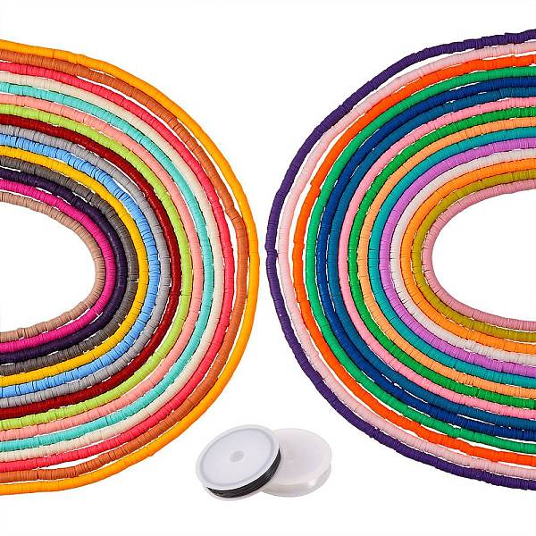 PandaHall DIY Jewelry Making Kit, Including 30 Strands 30 Colors Handmade Polymer Clay Beads, Heishi Beads, Elastic Crystal Thread, Stretchy..., Multicolor
PandaHall DIY Jewelry Making Kit, Including 30 Strands 30 Colors Handmade Polymer Clay Beads, Heishi Beads, Elastic Crystal Thread, Stretchy..., Multicolor