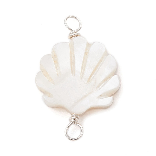 PandaHall Natural Freshwater Shell Connector Charms, Shell Shaped Links with Copper Loops, Silver, 23x15x3mm, Hole: 2mm Shell Shell Shape..., White
PandaHall Natural Freshwater Shell Connector Charms, Shell Shaped Links with Copper Loops, Silver, 23x15x3mm, Hole: 2mm Shell Shell Shape..., White