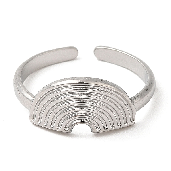 PandaHall 304 Stainless Steel Open Cuff Rings, Half Round, Stainless Steel Color, Inner Diameter: 17.8mm 304 Stainless Steel
PandaHall 304 Stainless Steel Open Cuff Rings, Half Round, Stainless Steel Color, Inner Diameter: 17.8mm 304 Stainless Steel