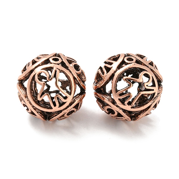 PandaHall Alloy Beads, Hollow, Round with Human, Red Copper, 26mm, Hole: 1.6mm Alloy Round
PandaHall Alloy Beads, Hollow, Round with Human, Red Copper, 26mm, Hole: 1.6mm Alloy Round