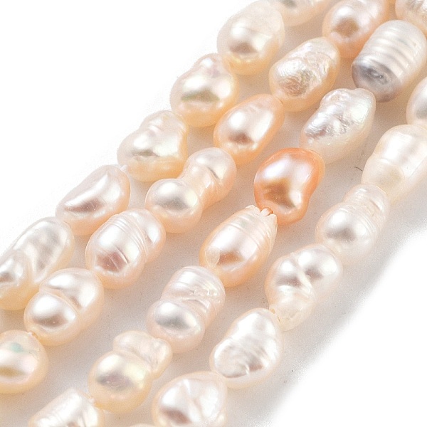 PandaHall Natural Cultured Freshwater Pearl Beads Strands, Grade 2A+, Oval, PeachPuff, 3.8~4.2mm, Hole: 0.6mm, about 30~31pcs/strand, 7.09''..., Brown
PandaHall Natural Cultured Freshwater Pearl Beads Strands, Grade 2A+, Oval, PeachPuff, 3.8~4.2mm, Hole: 0.6mm, about 30~31pcs/strand, 7.09''..., Brown
