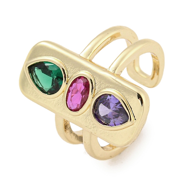 PandaHall Brass Micro Pave Cubic Zirconia Cuff Rings, Rectangle Open Rings for Women, Long-Lasting Plated, Golden, Adjustable Brass+Cubic...
PandaHall Brass Micro Pave Cubic Zirconia Cuff Rings, Rectangle Open Rings for Women, Long-Lasting Plated, Golden, Adjustable Brass+Cubic...