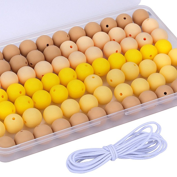 PandaHall 80Pcs 4 Style Round Silicone Focal Beads, Chewing Beads For Teethers, DIY Nursing Necklaces Making, with 2M Core Spun Elastic Cord..., Multicolor
PandaHall 80Pcs 4 Style Round Silicone Focal Beads, Chewing Beads For Teethers, DIY Nursing Necklaces Making, with 2M Core Spun Elastic Cord..., Multicolor