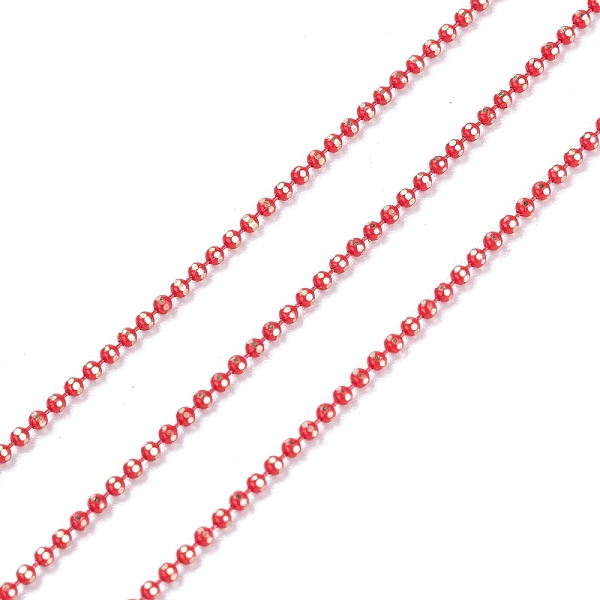 PandaHall Spray Painted Brass Faceted Ball Chains, Soldered, with Spool, Round, Crimson, 1.5mm Brass Pink
PandaHall Spray Painted Brass Faceted Ball Chains, Soldered, with Spool, Round, Crimson, 1.5mm Brass Pink