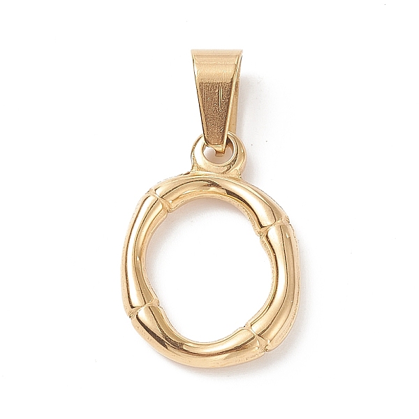 PandaHall 304 Stainless Steel Pendants, Bamboo Style, Letter, Golden Color, Letter.O, 19x13x3mm, Hole: 3x7mm 304 Stainless Steel Letter O
PandaHall 304 Stainless Steel Pendants, Bamboo Style, Letter, Golden Color, Letter.O, 19x13x3mm, Hole: 3x7mm 304 Stainless Steel Letter O