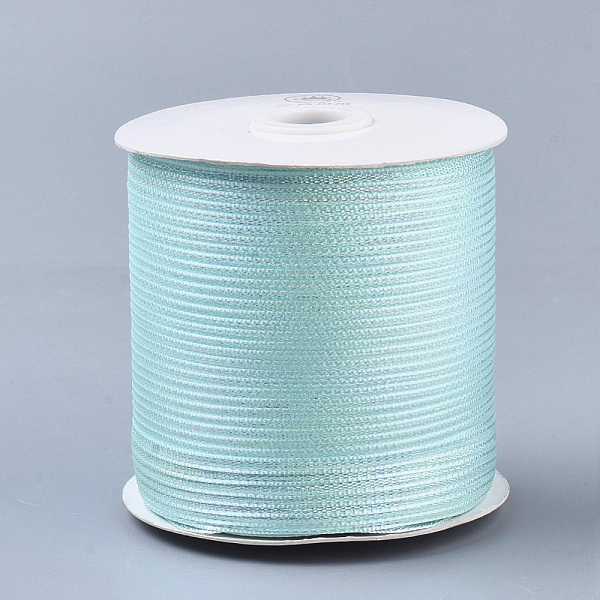 PandaHall Nylon Ribbons, with Sparkle Metallic Cord, for Gift Package, Party Wedding Decoration, Pale Turquoise, 1/8 inch(3.5mm) , about..., Cyan
PandaHall Nylon Ribbons, with Sparkle Metallic Cord, for Gift Package, Party Wedding Decoration, Pale Turquoise, 1/8 inch(3.5mm) , about..., Cyan
