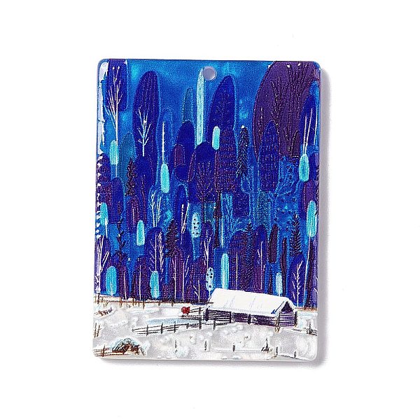 PandaHall Embossed Printed Acrylic Pendants, Rectangle Charms with Scenery Pattern, Blue, 41.5x31x2.7mm, Hole: 1.6mm Acrylic Others Blue
PandaHall Embossed Printed Acrylic Pendants, Rectangle Charms with Scenery Pattern, Blue, 41.5x31x2.7mm, Hole: 1.6mm Acrylic Others Blue