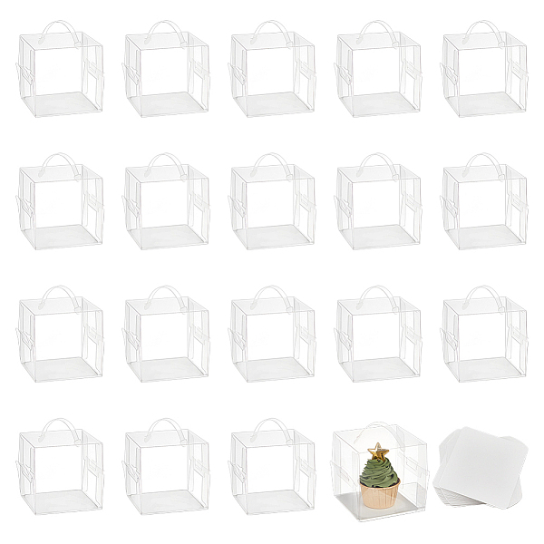 PandaHall 20 Sets Hanging Transparent Gift Boxes, 4.3x4.3x4.3 Clear Candy Box Cube PVC Favour Boxes with Paper Mat and Handle for Candy...
PandaHall 20 Sets Hanging Transparent Gift Boxes, 4.3x4.3x4.3 Clear Candy Box Cube PVC Favour Boxes with Paper Mat and Handle for Candy...