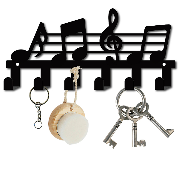 PandaHall Iron Wall Mounted Hook Hangers, Decorative Organizer Rack with 6 Hooks, for Bag Clothes Key Scarf Hanging Holder, Musical Notes...
PandaHall Iron Wall Mounted Hook Hangers, Decorative Organizer Rack with 6 Hooks, for Bag Clothes Key Scarf Hanging Holder, Musical Notes...