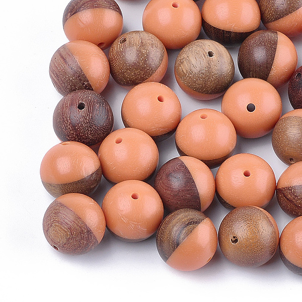PandaHall Resin & Walnut Wood Beads, Round, Light Salmon, 15~15.5mm, Hole: 1.6mm Resin+Wood Round Red
PandaHall Resin & Walnut Wood Beads, Round, Light Salmon, 15~15.5mm, Hole: 1.6mm Resin+Wood Round Red