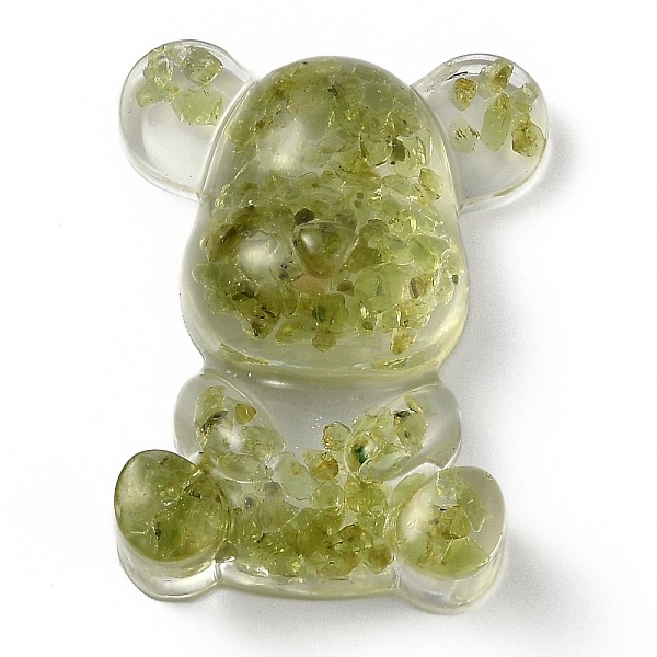PandaHall Resin Display Decorations, with Natural Peridot Chips Inside, Bear, 53.5~53.8x41~41.5x17.5~21mm Peridot Bear
PandaHall Resin Display Decorations, with Natural Peridot Chips Inside, Bear, 53.5~53.8x41~41.5x17.5~21mm Peridot Bear