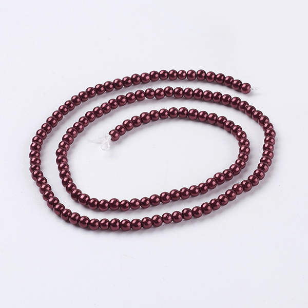 PandaHall Eco-Friendly Dyed Glass Pearl Round Bead Strands, Cotton Cord Threaded, Red, 3~3.5mm, Hole: 0.7~1.1mm, about 135pcs/strand, 15...
PandaHall Eco-Friendly Dyed Glass Pearl Round Bead Strands, Cotton Cord Threaded, Red, 3~3.5mm, Hole: 0.7~1.1mm, about 135pcs/strand, 15...