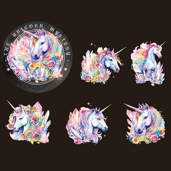 PandaHall 10Pcs 5 Styles PET Waterproof Self Adhesive Unicorn Stickers, for Scrapbooking, Travel Diary Craft, Colorful, 60x60mm, 2pcs/style...
PandaHall 10Pcs 5 Styles PET Waterproof Self Adhesive Unicorn Stickers, for Scrapbooking, Travel Diary Craft, Colorful, 60x60mm, 2pcs/style...