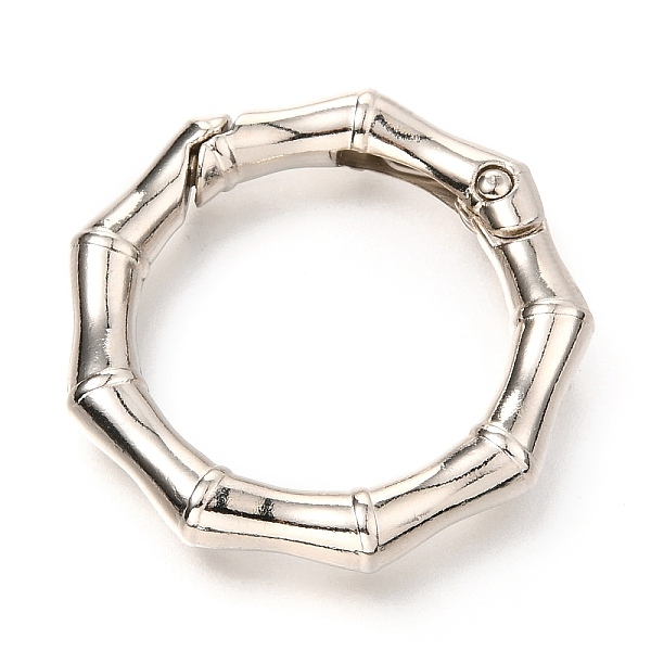 PandaHall Zinc Alloy Spring Gate Rings, Polygon Ring, Platinum, 37x6mm, Inner Diameter: 25.5mm Alloy
PandaHall Zinc Alloy Spring Gate Rings, Polygon Ring, Platinum, 37x6mm, Inner Diameter: 25.5mm Alloy