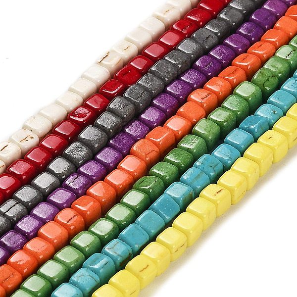 PandaHall Synthetic Turquoise Beads Strands, Cube, Dyed, Mixed Color, 4.5x4.5x4.5mm, Hole: 1.2mm, about 99pcs/strand, 15.16 inch(38.5cm)..., Multicolor
PandaHall Synthetic Turquoise Beads Strands, Cube, Dyed, Mixed Color, 4.5x4.5x4.5mm, Hole: 1.2mm, about 99pcs/strand, 15.16 inch(38.5cm)..., Multicolor