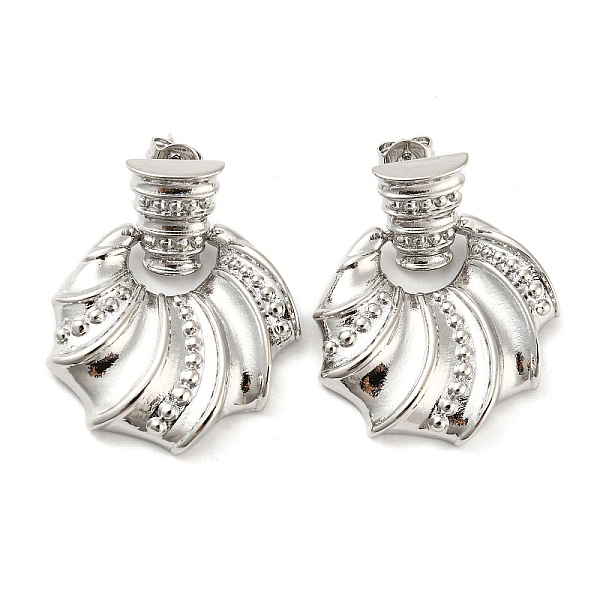 PandaHall Brass Dangle Stud Earrings, Shell Shape, Platinum, 31.5x25.5mm Brass Shell Shape
PandaHall Brass Dangle Stud Earrings, Shell Shape, Platinum, 31.5x25.5mm Brass Shell Shape