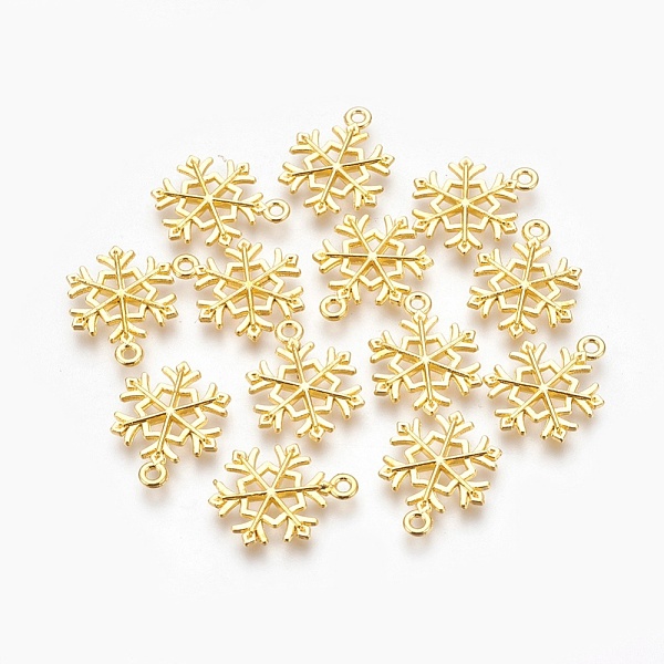 PandaHall Tibetan Style Alloy Pendants, Lead Free & Cadmium Free, Snowflake, for Christmas, Golden, 21x16x2mm, Hole: 2mm Alloy Flower
PandaHall Tibetan Style Alloy Pendants, Lead Free & Cadmium Free, Snowflake, for Christmas, Golden, 21x16x2mm, Hole: 2mm Alloy Flower