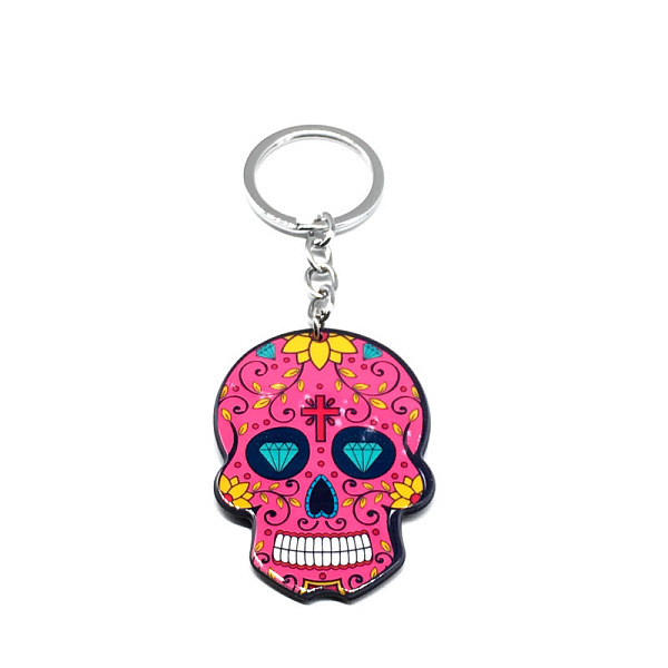 PandaHall Plastic Pendant Keychain, with Iron Key Rings, Skull, Hot Pink, Pendant: 5.7x4cm Plastic Skull
PandaHall Plastic Pendant Keychain, with Iron Key Rings, Skull, Hot Pink, Pendant: 5.7x4cm Plastic Skull