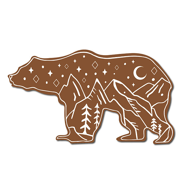PandaHall Creative Natural Wooden Wall Hanging Decoration, Wall Art Ornament, with Hook Hanger, Bear, Mountain Pattern, 300x170x6mm Wood..., Brown
PandaHall Creative Natural Wooden Wall Hanging Decoration, Wall Art Ornament, with Hook Hanger, Bear, Mountain Pattern, 300x170x6mm Wood..., Brown