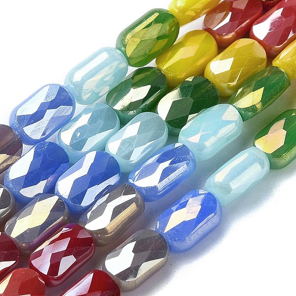 PandaHall Electroplate Glass Beads Strands, Faceted, Column, Mixed Color, 7x4.5x3.5mm, Hole: 1mm, about 28pcs/strand, 7.83 inch(19.9cm)..., Multicolor
PandaHall Electroplate Glass Beads Strands, Faceted, Column, Mixed Color, 7x4.5x3.5mm, Hole: 1mm, about 28pcs/strand, 7.83 inch(19.9cm)..., Multicolor