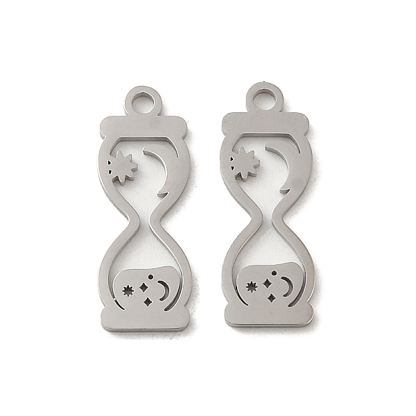 PandaHall 304 Stainless Steel Pendants, Laser Cut, Hourglass Charm, Stainless Steel Color, 19x7x1mm, Hole: 1.6mm 304 Stainless Steel Others
PandaHall 304 Stainless Steel Pendants, Laser Cut, Hourglass Charm, Stainless Steel Color, 19x7x1mm, Hole: 1.6mm 304 Stainless Steel Others