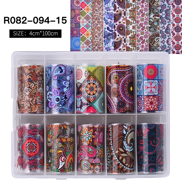 PandaHall Nail Art Transfer Stickers, Nail Decals, DIY Nail Tips Decoration for Women, Mixed Color, Flower Pattern, 100x4cm, 10sheets/box..., Multicolor
PandaHall Nail Art Transfer Stickers, Nail Decals, DIY Nail Tips Decoration for Women, Mixed Color, Flower Pattern, 100x4cm, 10sheets/box..., Multicolor