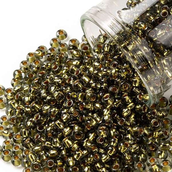 PandaHall TOHO Round Seed Beads, Japanese Seed Beads, (758) Gold Lined Black Diamond, 8/0, 3mm, Hole: 1mm, about 220pcs/10g Glass Gray
PandaHall TOHO Round Seed Beads, Japanese Seed Beads, (758) Gold Lined Black Diamond, 8/0, 3mm, Hole: 1mm, about 220pcs/10g Glass Gray