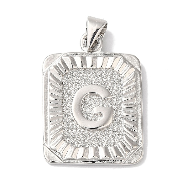PandaHall Rack Plating Brass Pendants, Long-Lasting Plated, Lead Free & Cadmium Free, Square with Letter Charms, Letter G, 24x17x2.5mm, Hole...
PandaHall Rack Plating Brass Pendants, Long-Lasting Plated, Lead Free & Cadmium Free, Square with Letter Charms, Letter G, 24x17x2.5mm, Hole...