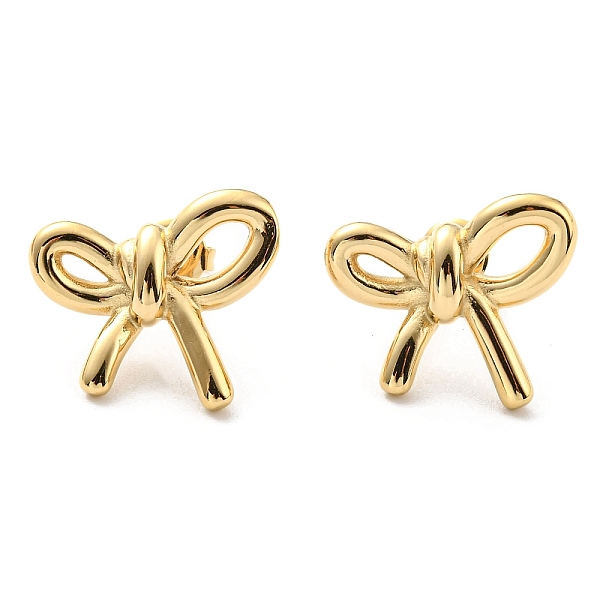 PandaHall 304 Stainless Steel Stud Earrings, Bowknot, Real 14K Gold Plated, 17x20mm 304 Stainless Steel Bowknot
PandaHall 304 Stainless Steel Stud Earrings, Bowknot, Real 14K Gold Plated, 17x20mm 304 Stainless Steel Bowknot