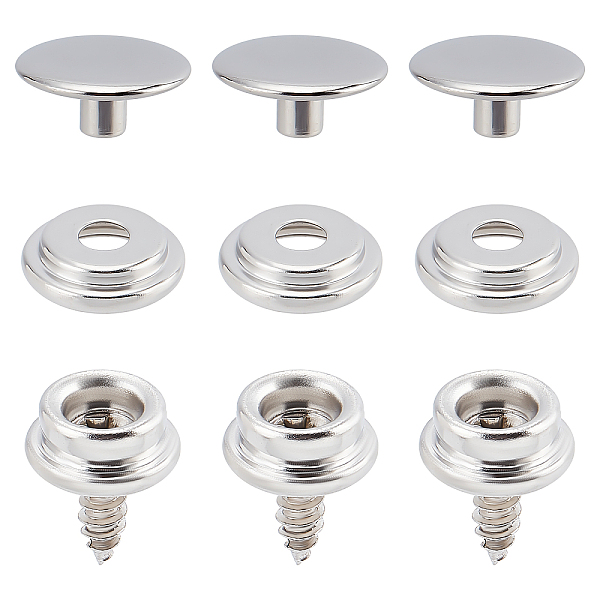 PandaHall GORGECRAFT 30 Sets 3/8" Stainless Steel Marine Grade Snap Button Canvas Snaps Kit Fastener Screw Mental Snap Screw Stud with 3 pcs...
PandaHall GORGECRAFT 30 Sets 3/8" Stainless Steel Marine Grade Snap Button Canvas Snaps Kit Fastener Screw Mental Snap Screw Stud with 3 pcs...