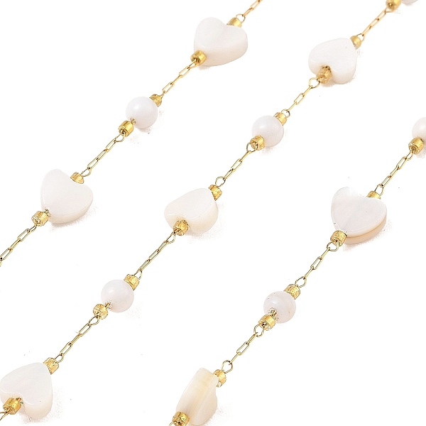 PandaHall 5M Ion Plating(IP) 304 Stainless Steel Paperclip Chains, Soldered, with Spool, with Shell Beads, Heart, Real 18K Gold Plated..., White
PandaHall 5M Ion Plating(IP) 304 Stainless Steel Paperclip Chains, Soldered, with Spool, with Shell Beads, Heart, Real 18K Gold Plated..., White