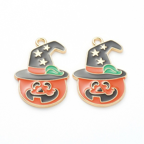 PandaHall Alloy Enamel Pendants, Jewelry Accessory, Light Gold Plated, Pumpkin Shape, Halloween, Coral, 30x20.5x2.5mm, Hole: 2mm..., Red
PandaHall Alloy Enamel Pendants, Jewelry Accessory, Light Gold Plated, Pumpkin Shape, Halloween, Coral, 30x20.5x2.5mm, Hole: 2mm..., Red