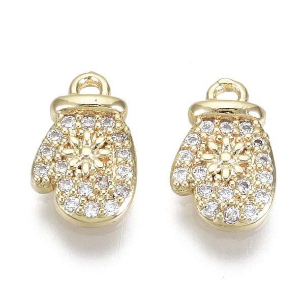 PandaHall Brass Micro Pave Clear Cubic Zirconia Charms, Nickel Free, Glove with Flower, Real 18K Gold Plated, 11x7x2mm, Hole: 1.2mm...
PandaHall Brass Micro Pave Clear Cubic Zirconia Charms, Nickel Free, Glove with Flower, Real 18K Gold Plated, 11x7x2mm, Hole: 1.2mm...